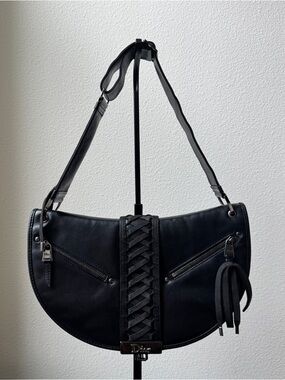 CHRISTIAN DIOR - Lambskin "Admit It" Bag in Black